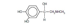 Epinephrine Structural Formula