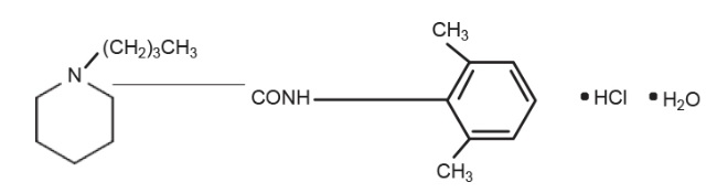 Marcaine Structural Formula