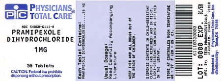 image of 1 mg package label