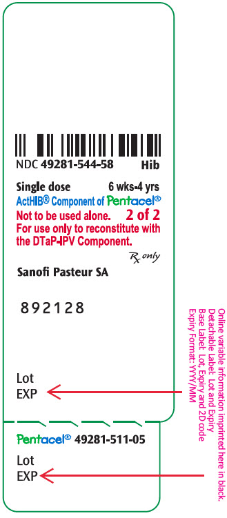 PRINCIPAL DISPLAY PANEL - 0.5 mL Vial Label - 544