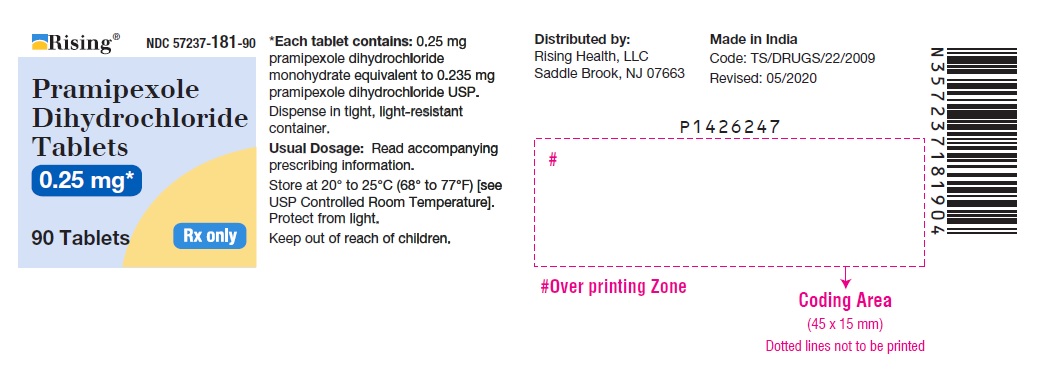 PACKAGE LABEL-PRINCIPAL DISPLAY PANEL - 0.25 mg (90 Tablet Bottle)