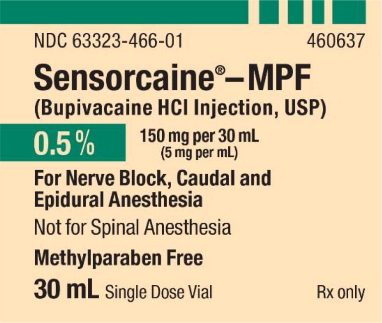 PACKAGE LABEL – PRINCIPAL DISPLAY – Sensorcaine 30 mL Single Dose Vial Label
