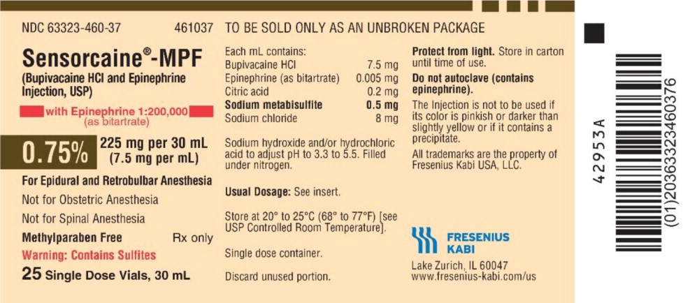 PACKAGE LABEL – PRINCIPAL DISPLAY – Sensorcaine 30 mL Single Dose Vial Tray Label
