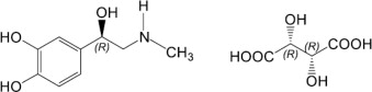 Epinephrine Bitartrate Chemical Structure
