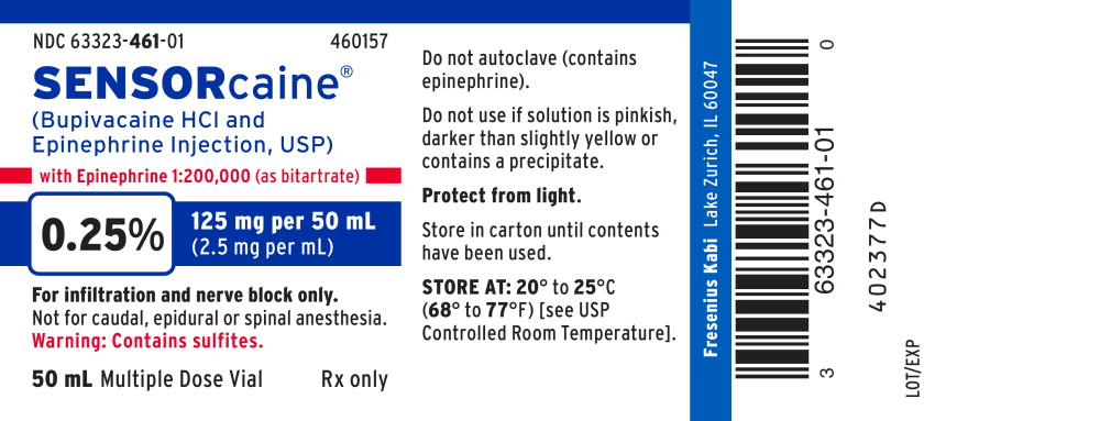 PACKAGE LABEL – PRINCIPAL DISPLAY – Sensorcaine 50 mL Multiple Dose Vial Label
