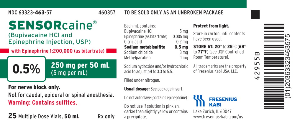 PACKAGE LABEL – PRINCIPAL DISPLAY – Sensorcaine 50 mL Multiple Dose Vial Tray Label
