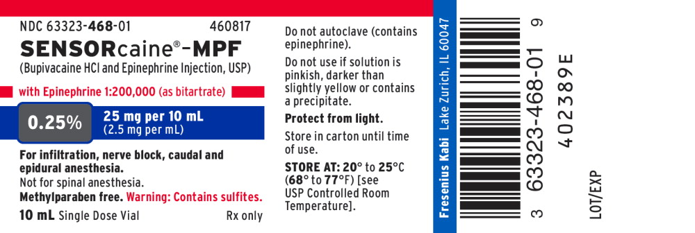 PACKAGE LABEL – PRINCIPAL DISPLAY – Sensorcaine 10 mL Single Dose Vial Label
