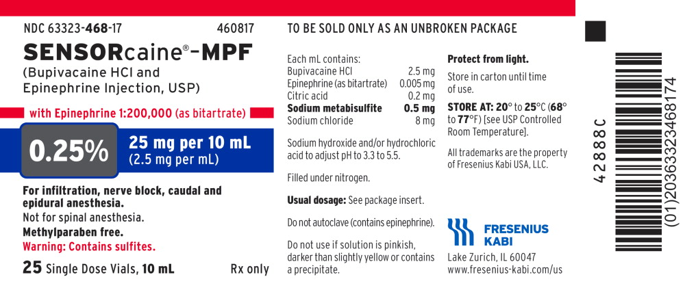 PACKAGE LABEL – PRINCIPAL DISPLAY – Sensorcaine 10 mL Single Dose Vial Tray Label
