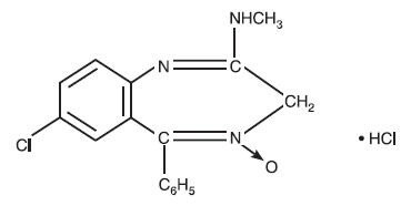 Chemical Structure Chlordiazepoxide