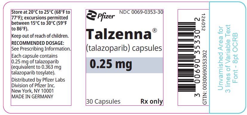 PRINCIPAL DISPLAY PANEL - 0.25 mg Capsule Bottle Label