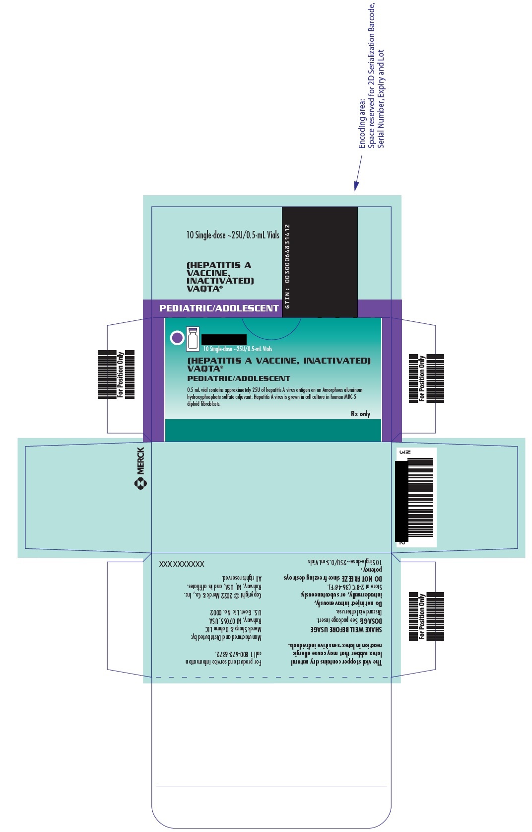 PRINCIPAL DISPLAY PANEL - 0.5 mL Vial Carton