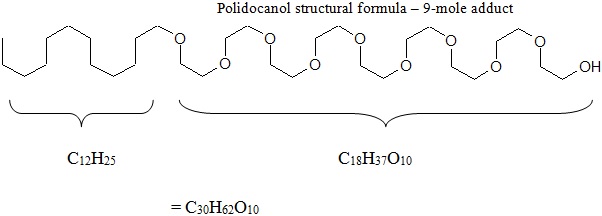 polidocanol Structural Formula