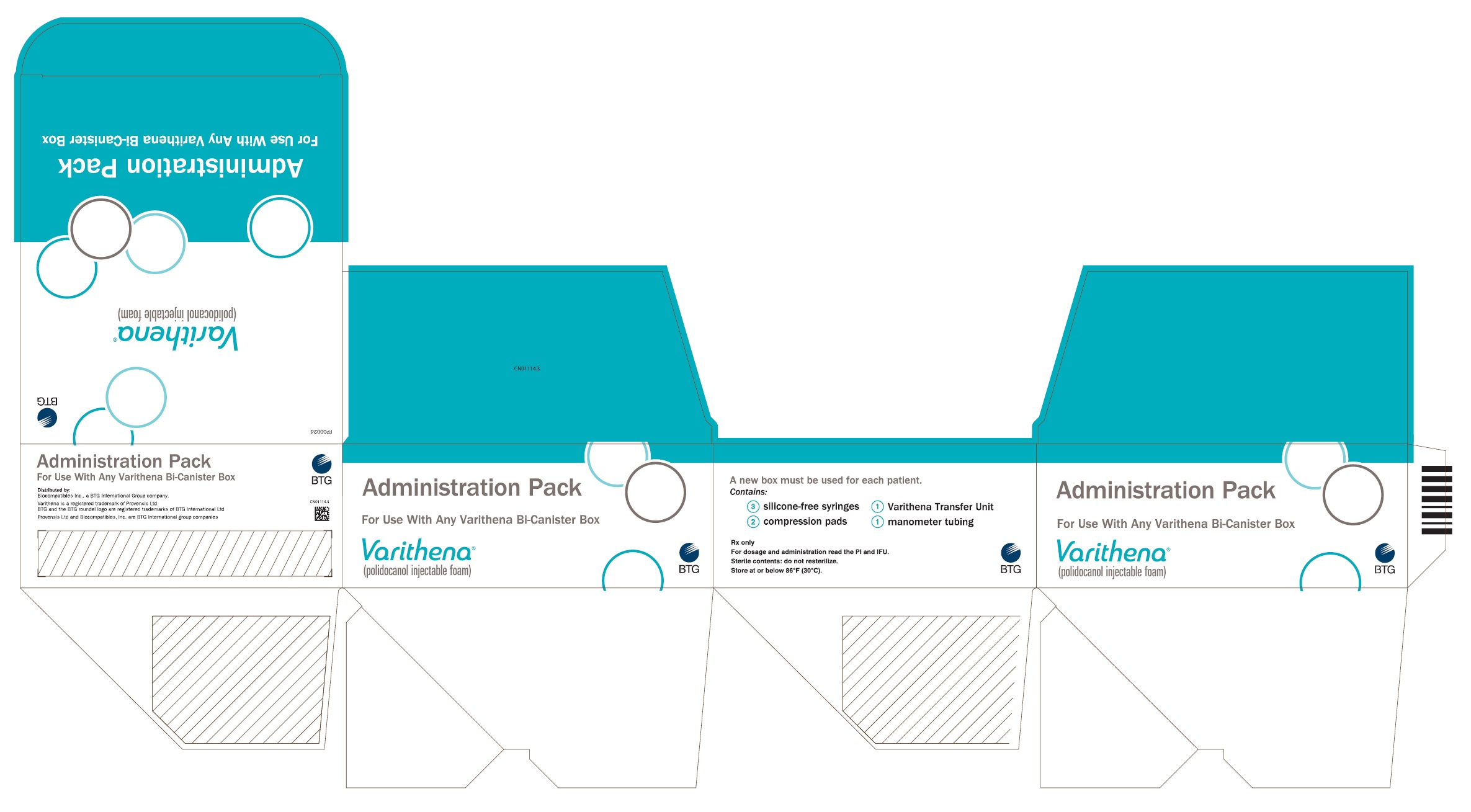 Principal Display Panel - Varithena Universal Administration Pack