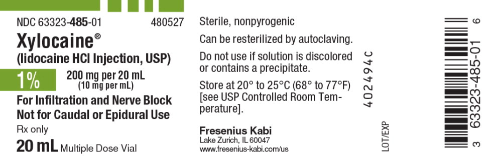 PACKAGE LABEL – PRINCIPAL DISPLAY – Xylocaine 20 mL Multiple Dose 
