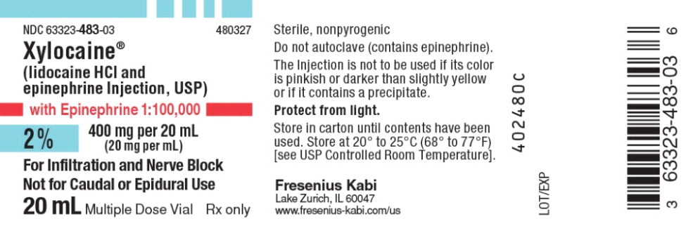 PACKAGE LABEL – PRINCIPAL DISPLAY – Xylocaine 20 mL Multiple Dose 
