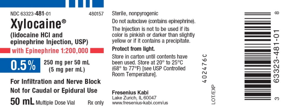 PACKAGE LABEL – PRINCIPAL DISPLAY – Xylocaine 50 mL Multiple Dose 
